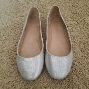 Silver Metallic Flats